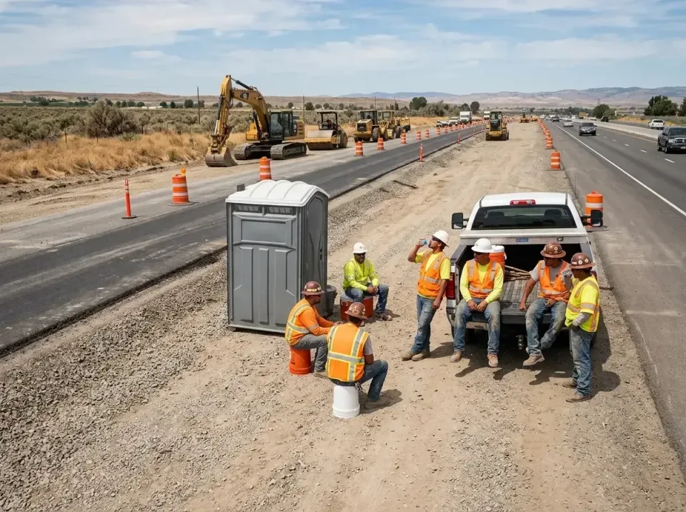 highway-road-construction-crew-007 — frequently asked questions, Porta Potty and Restroom Rentals in Albany, OR